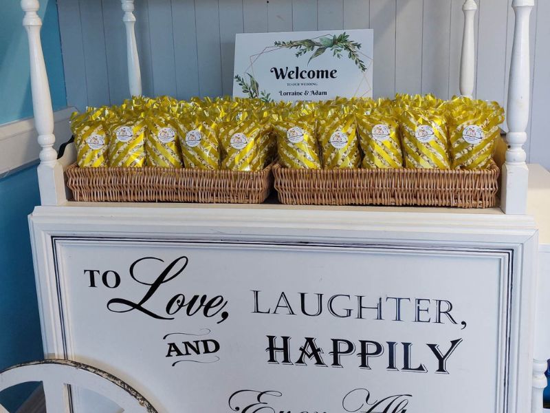 DIY Wedding Popcorn Bar